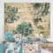 Designart - My Greenhouse Cottage Flowers I - Farmhouse Print on Natural Pine Wood